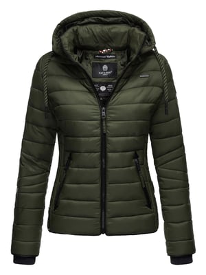 Navahoo Dames Gewatteerde Jas Lulana – Licht, Trendy & Afneembare Capuchon