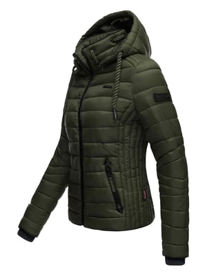 Navahoo Dames Gewatteerde Jas Lulana – Licht, Trendy & Afneembare Capuchon