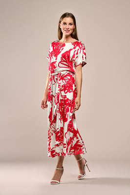 Carissa Print Rok Rood / Wit