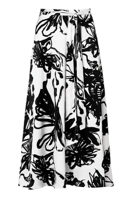 Carissa Print Rok Zwart / Wit