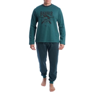 Heren winterpyjama van pluche katoen KLP6