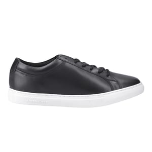 Jack And Jones Heren Galaxy Leren Trainers (Antraciet)