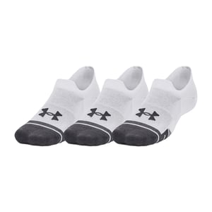 Under Armour Volwassen uniseks Ultra-Lage Trainingssokken (Set van 3) (Wit)