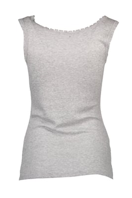 Geribbelde Tanktop Mouwloos Ongedefinieerde Rand