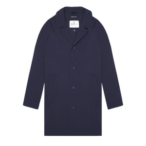 Aquascutum Active Stretch Caban Trenchcoat Marineblauwe Jas