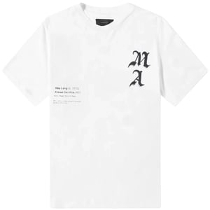 Amiri Wes Lang Checker Skull Tee Wit
