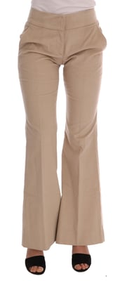 Flare Broek Beige