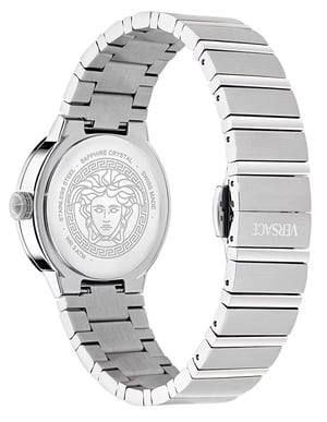 Versace Greca Logo Pearl Dames Horloge Zilverkleurig VE0S00225