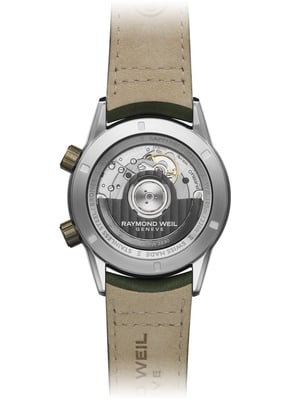 Raymond Weil Freelancer Heren Horloge Groen 2765-SBC-52001