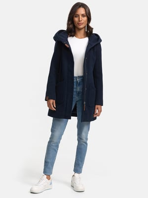 Marikoo dames wintermantel met capuchon en getailleerd model