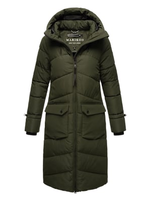 Marikoo Tomomii dames winterjas – lang, warm & met capuchon