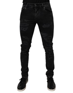 Slim Fit Versleten Jeans