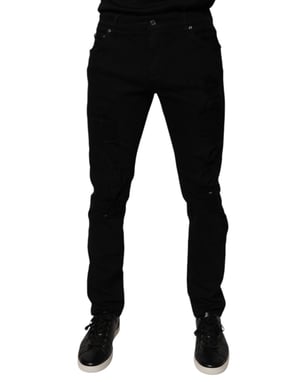 Slim Fit Versleten Jeans