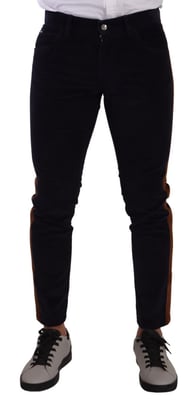 Casual Corduroy Broek met Zijkanten
