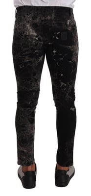 Marmerprint Skinny Jeans
