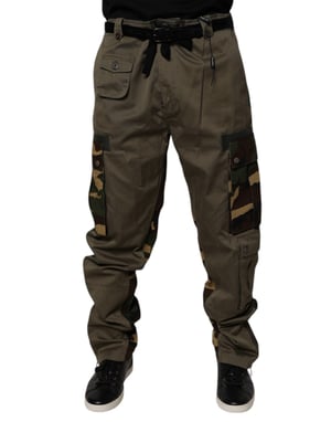 Cargo Broek met Camouflage Detail