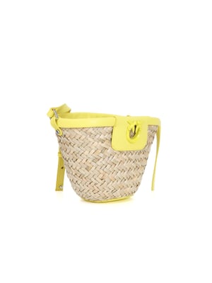Pinko Schoudertas Beige/Geel