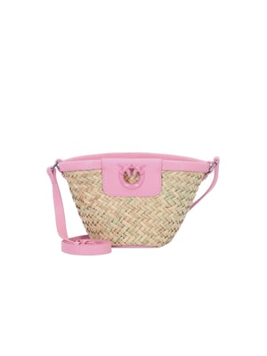 Pinko Tote Bag Natuurlijk/Roze