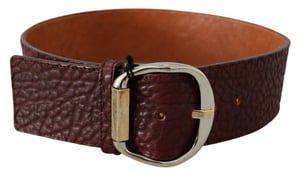 GF Ferre Bordeaux Brede Leren Taillegordel Goud Zilver