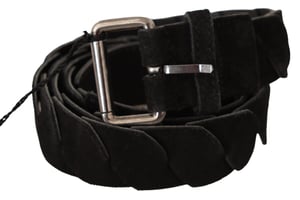 GF Ferre Zwarte WX Zilverkleurige Gesp Tailleband