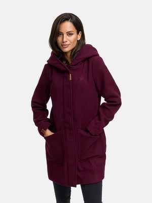Marikoo dames wintermantel met capuchon en getailleerd model