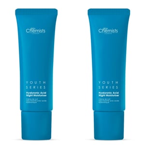 skinChemists Jeugdserie 1% Hyaluronzuur Nachtcrème 50ml x 2 Duo-pakket