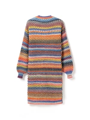 Gio gebreide cardigan in veelkleurig
