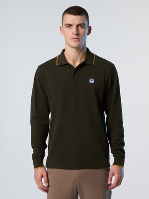North Sails Polo Shirt Lange mouwen met kraagprint
