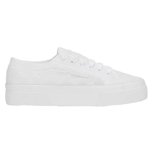 Superga Dames/Dames 2740 Sangallo Flower Trainers (Totaal Wit)