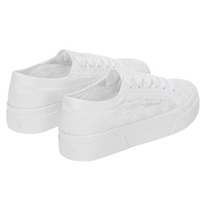 Superga Dames/Dames 2740 Sangallo Flower Trainers (Totaal Wit)