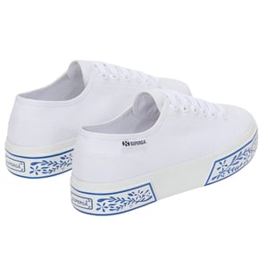 Superga Dames/Dames 3740 Leggera Ceramic Print Sportschoenen (Wit/blauw)