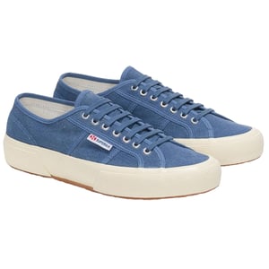 Superga Heren 2750 OG Washed Cotton Trainers (Navy/Off Wit)