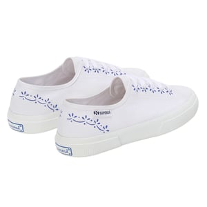 Superga Dames/Dames 3750 Leggera Ceramic Print Trainers (Wit/blauw)