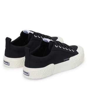 Superga Unisex 2660 Stripe Big Bumpers Trainers voor volwassenen (Zwart/Off Wit)
