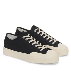 Superga Unisex Adult 2432 Works Cotton Canvas Low Cut Trainers (Zwart/Off Wit)