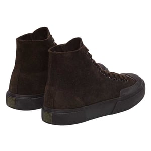 Superga Heren 2433 Works Flesh Out Suede High Top Trainers (Koffie)