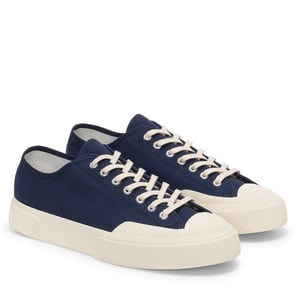 Superga Unisex Adult 2432 Works Cotton Canvas Low Cut Trainers (Navy/Off Wit)