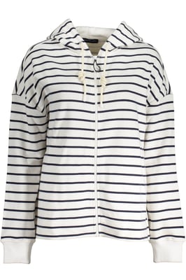 Breton Streep Rits Hoodie