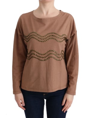John Galliano Bruin Gebreid Pullover Truien