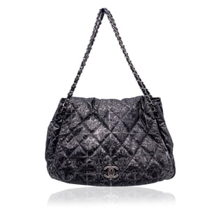 Chanel stoffen schoudertas Tijdloos/Klassiek