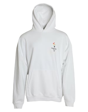 Olympische Toorts Logo Hoodie Oversized Breiwerk