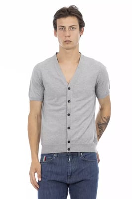 Korte Mouw V-hals Brei Cardigan