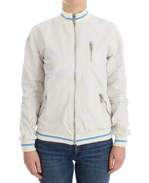 Gebreide Zip-up Jas Casual Bomber