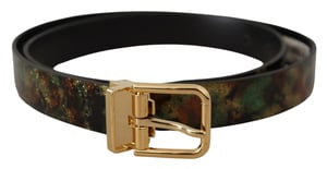 Glitter Camo Leren Riem Model Bel8465