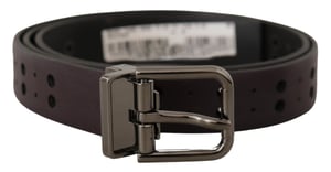 Leren Riem Bruin Geperforeerd