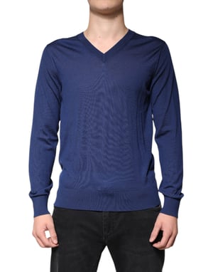 V-hals Sweater Klasiek Breiwerk