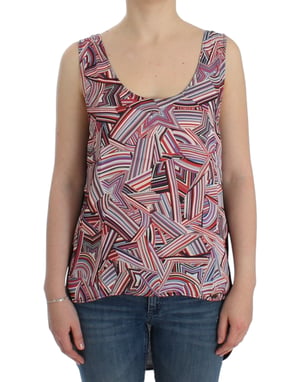 Abstract Print Highlow Tanktop