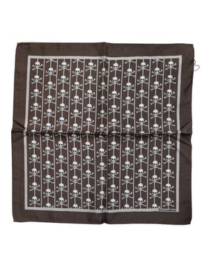 Zijden Schedel Print Pochet