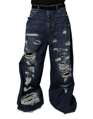 Wijd Gesneden Versleten Jeans