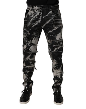 Zip Detail Slim Fit Jeans